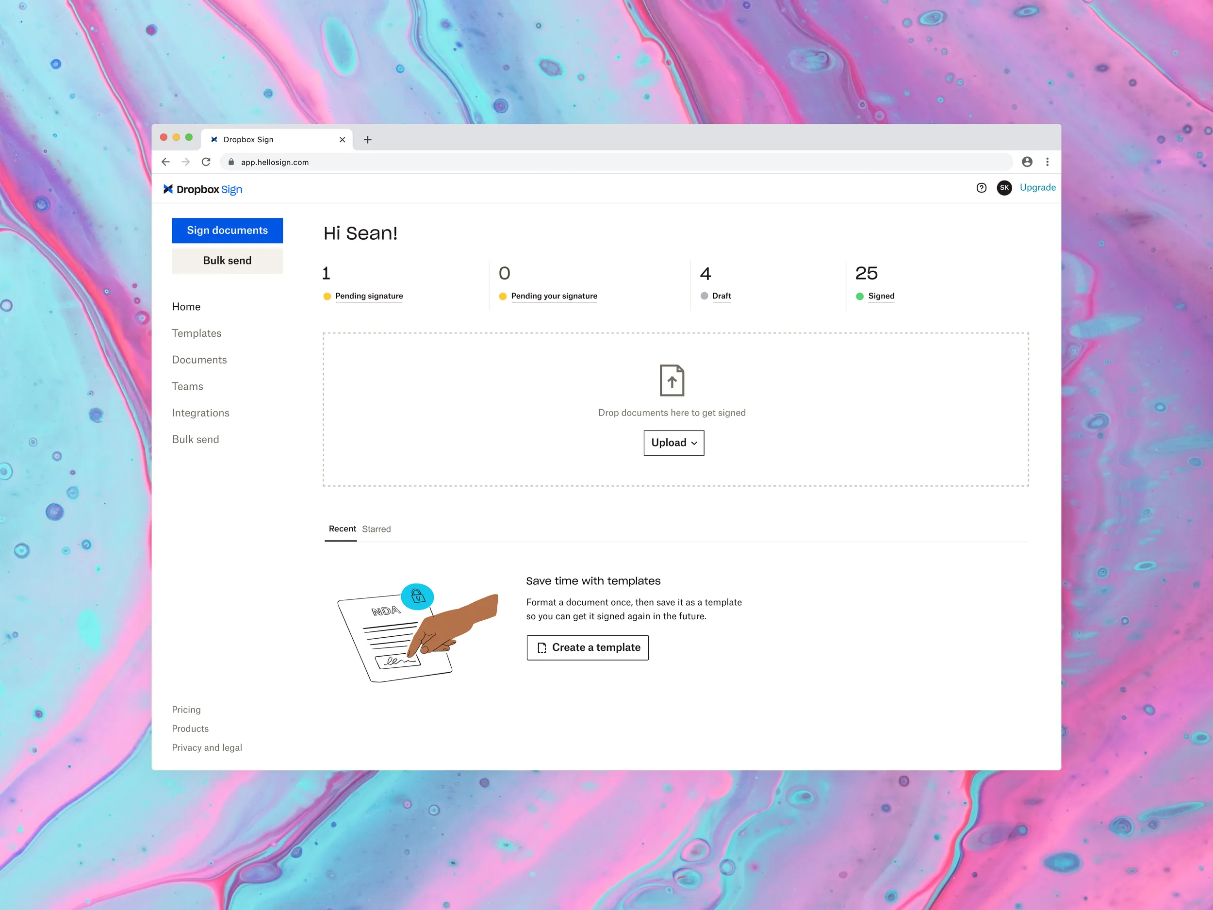 HelloSign redesign